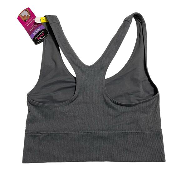 Maidenform Womens Size Medium Gray Pure Comfort Feel Good Crop Tank Bra DM2304 - Picture 5 of 8